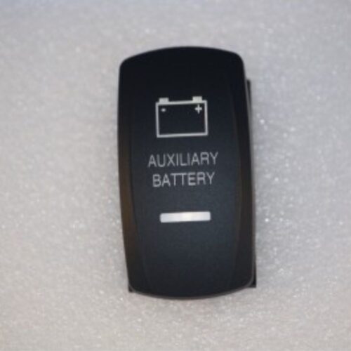 Auxilary Battery Rocker Switch Laser Etched