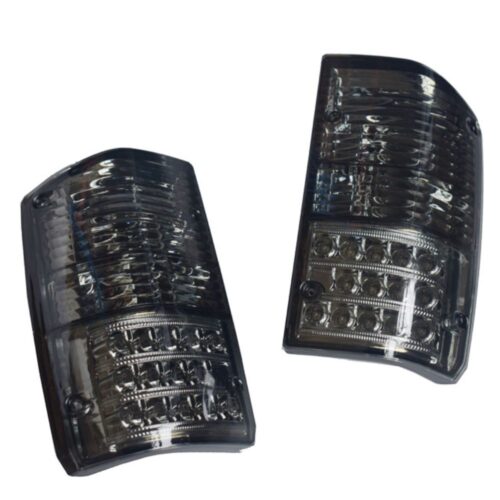 Pair Smoked LED Tail Light Lamps For Nissan Patrol GQ 1&2 Series 1988-1997